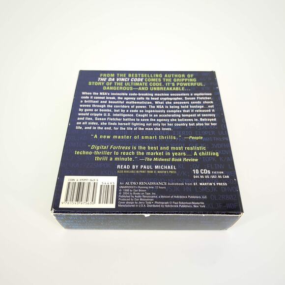 Digital Fortress 10 Compact Discs / CDs AUDIO BOOK Novel by Dan Brown - GUC - Picture 12 of 15